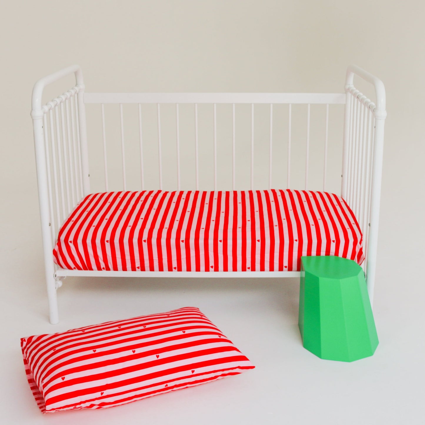 FOR THE LOVE OF STRIPES FITTED COT SHEET