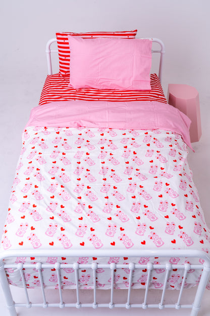 HEI LOVE REVERSIBLE DUVET COVER SET