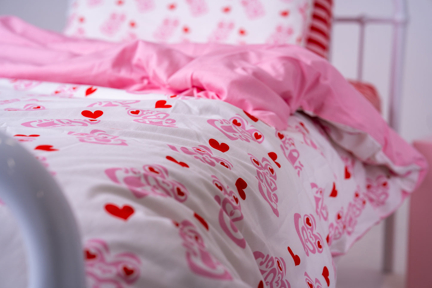 HEI LOVE REVERSIBLE DUVET COVER SET